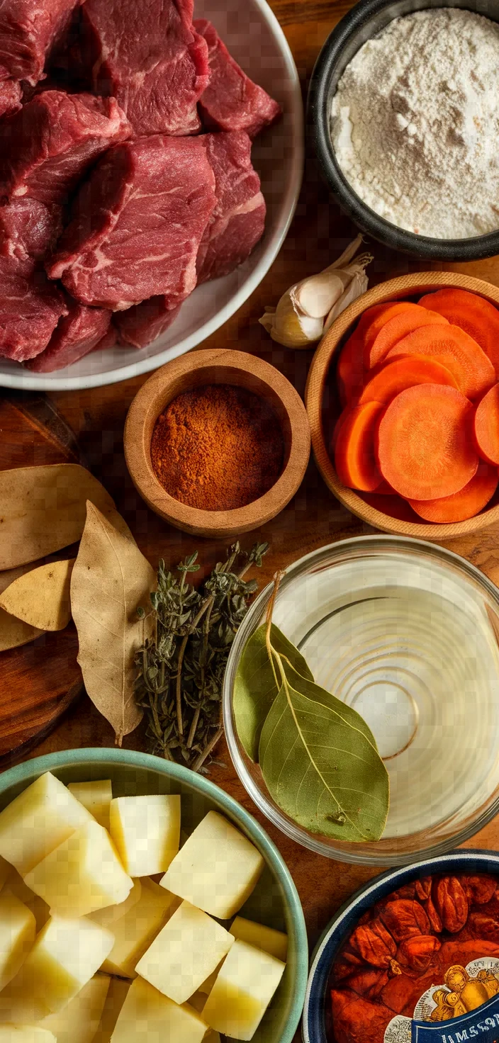 Ingredients photo for Slow Cooker Jameson Beef Stew Recipe