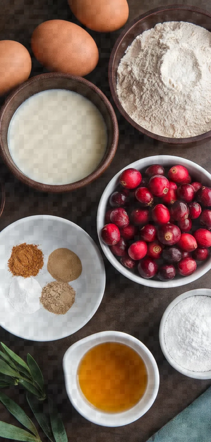 Ingredients photo for Spiced Cranberry Dutch Baby Recipe