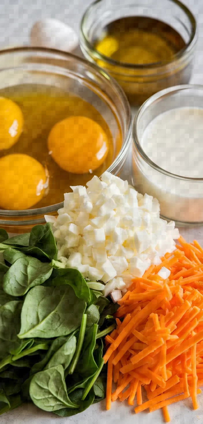 Ingredients photo for Spinach Omelette Recipe