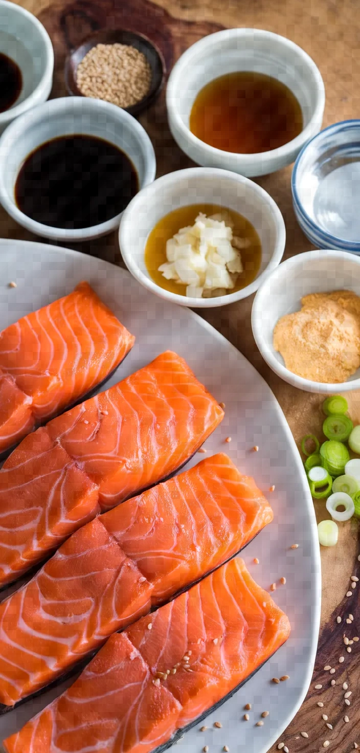 Ingredients photo for Baked Teriyaki Salmon Recipe