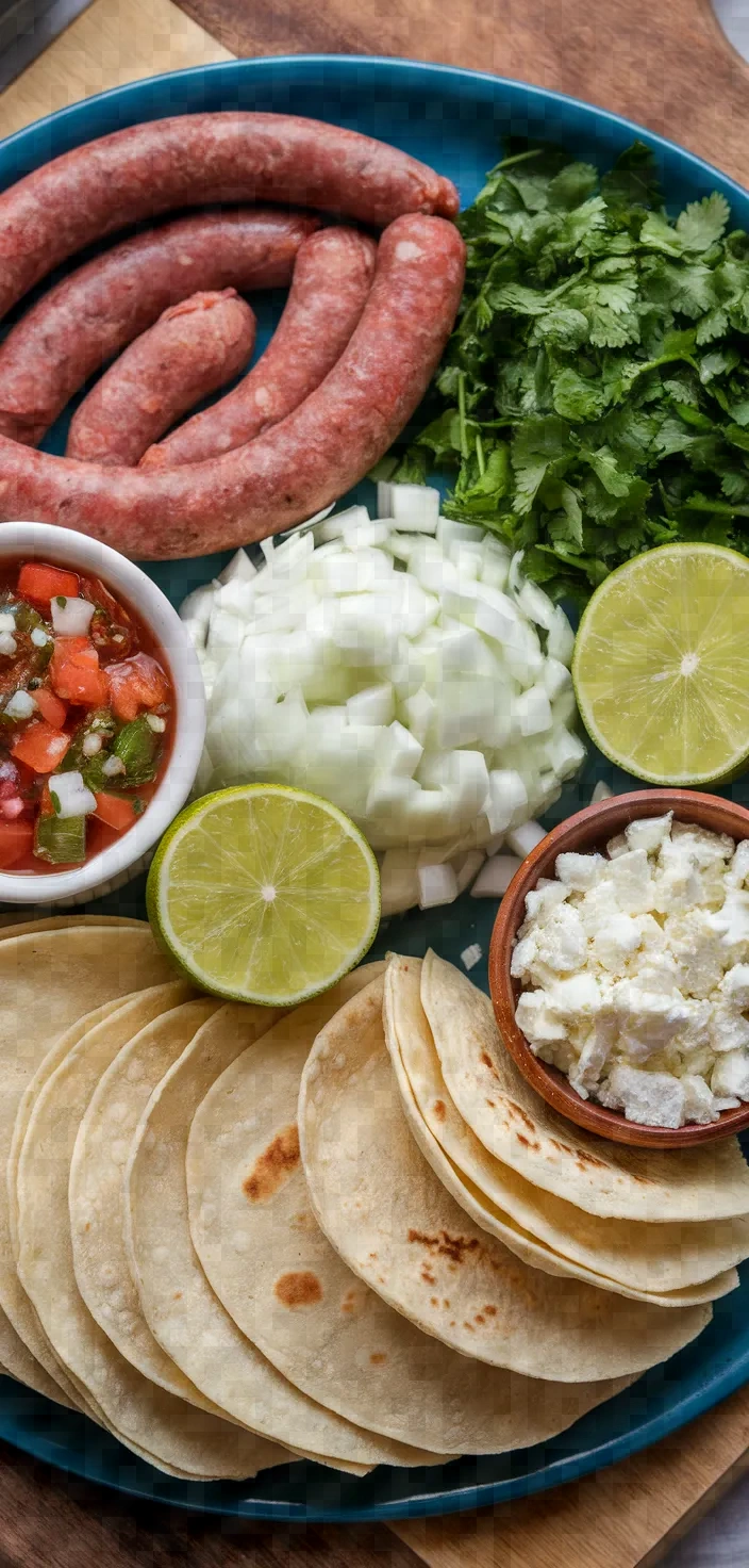 Ingredients photo for Chorizo Street Tacos Recipe