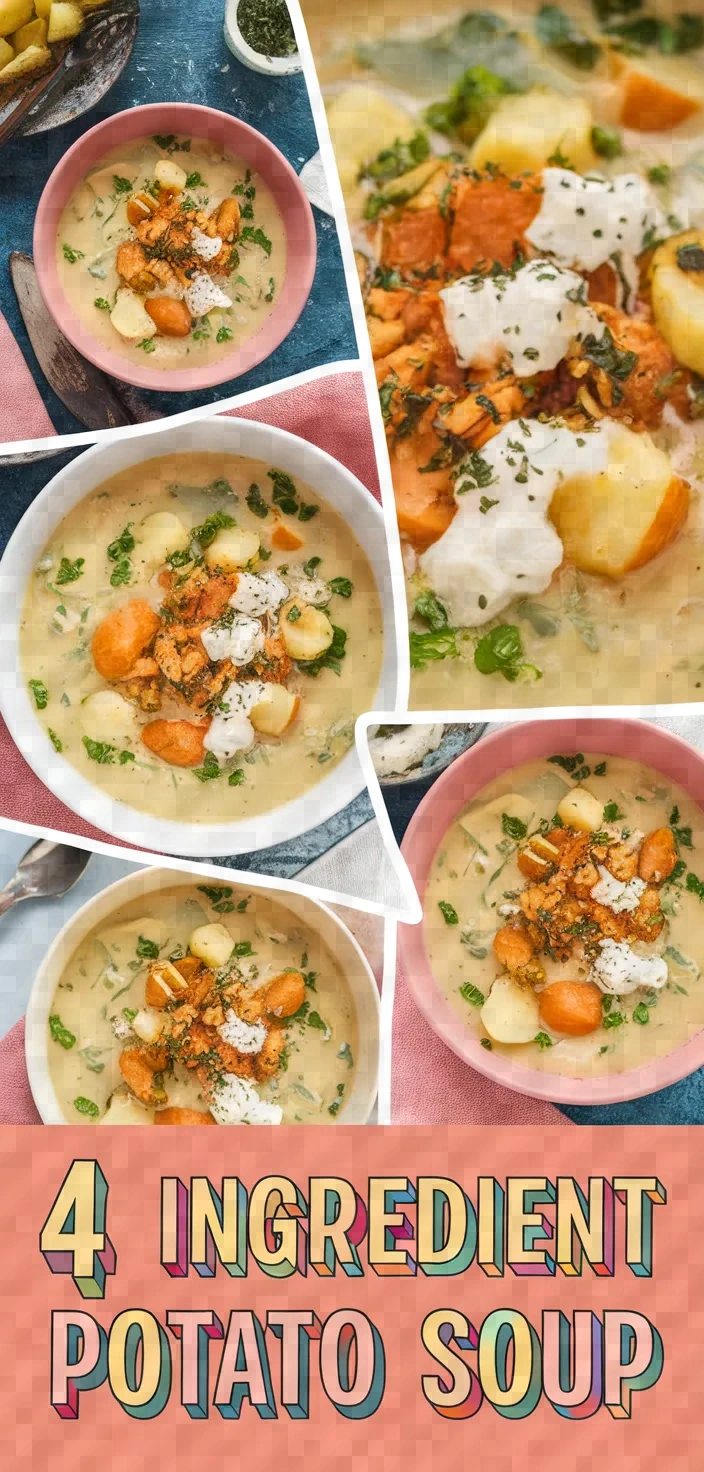 A photo of 4 Ingredient Potato Soup Recipe