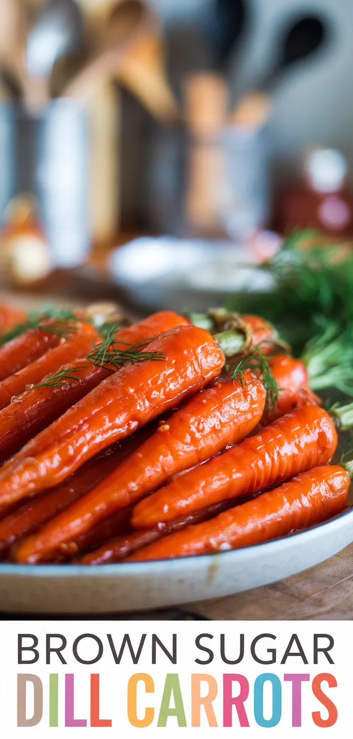 A photo of Brown Sugar Dill Roasted Carrots Recipe