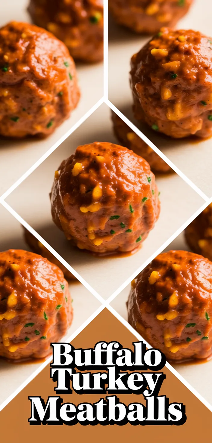 A photo of Buffalo Turkey Meatballs Recipe