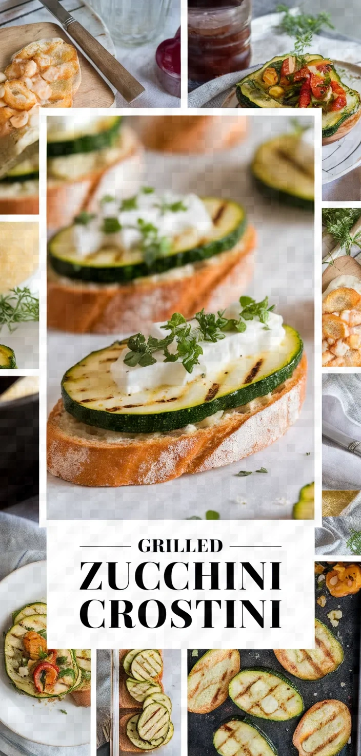 A photo of Grilled Zucchini Crostini Recipe