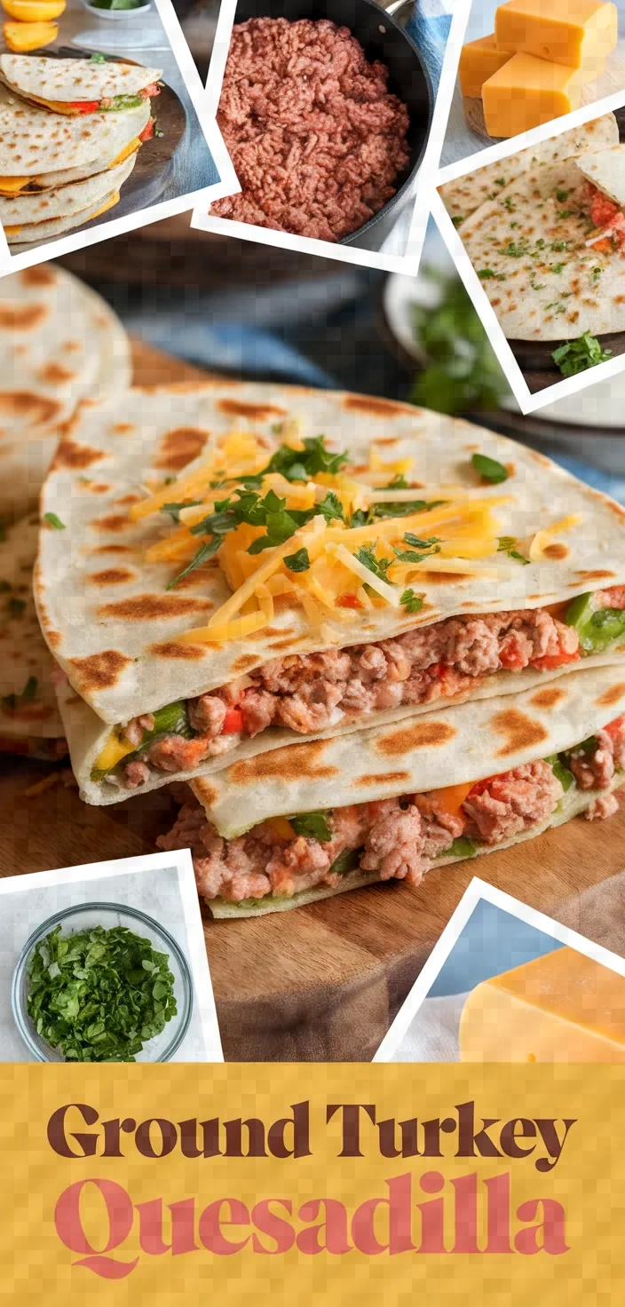 A photo of Ground Turkey Quesadilla Recipe