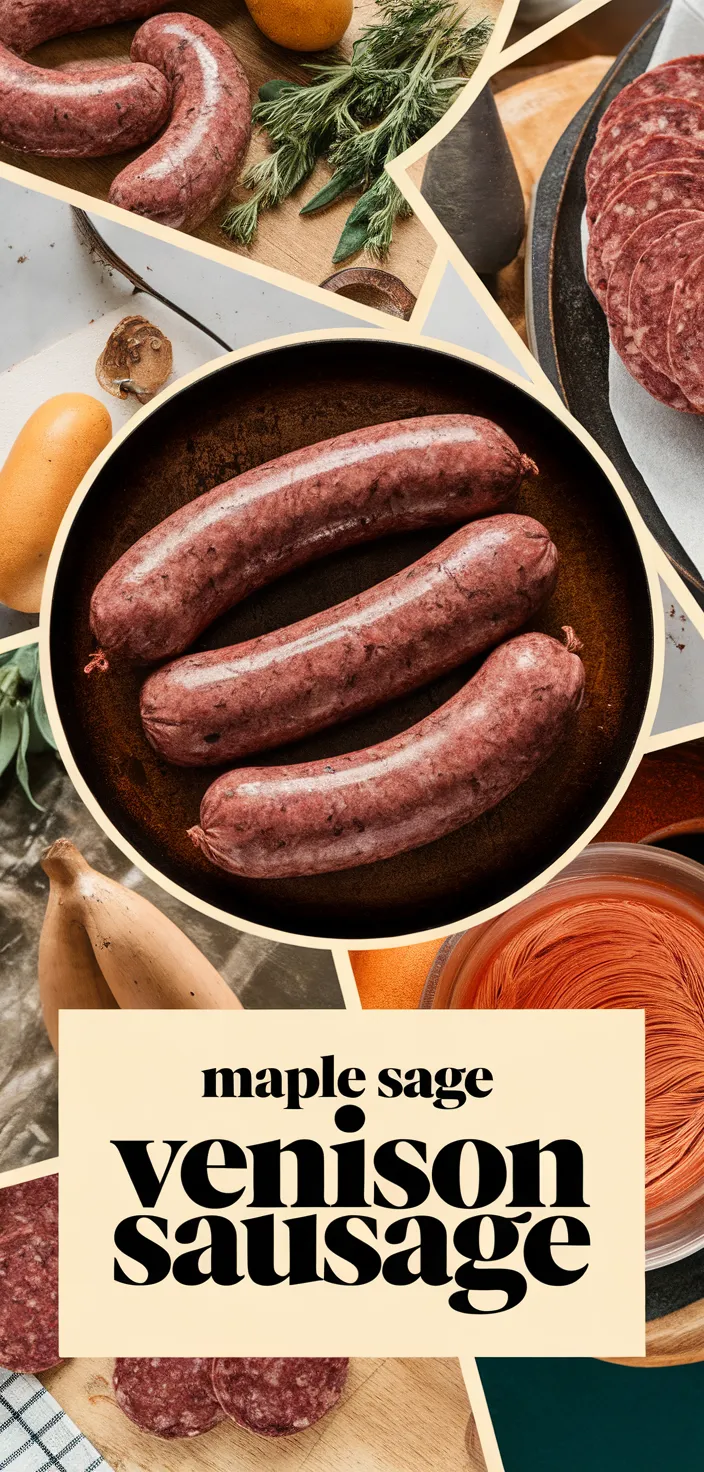 A photo of Maple Sage Venison Breakfast Sausage Recipe