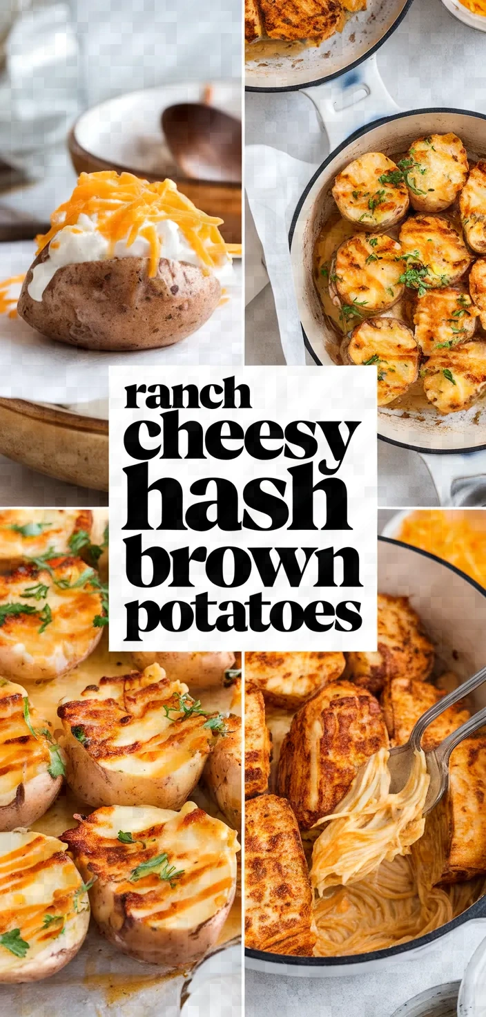 A photo of Ranch Cheesy Potatoes With Hash Browns Recipe