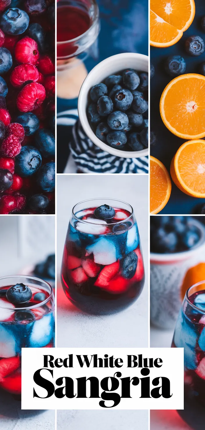 A photo of Red White And Blue Sangria Recipe