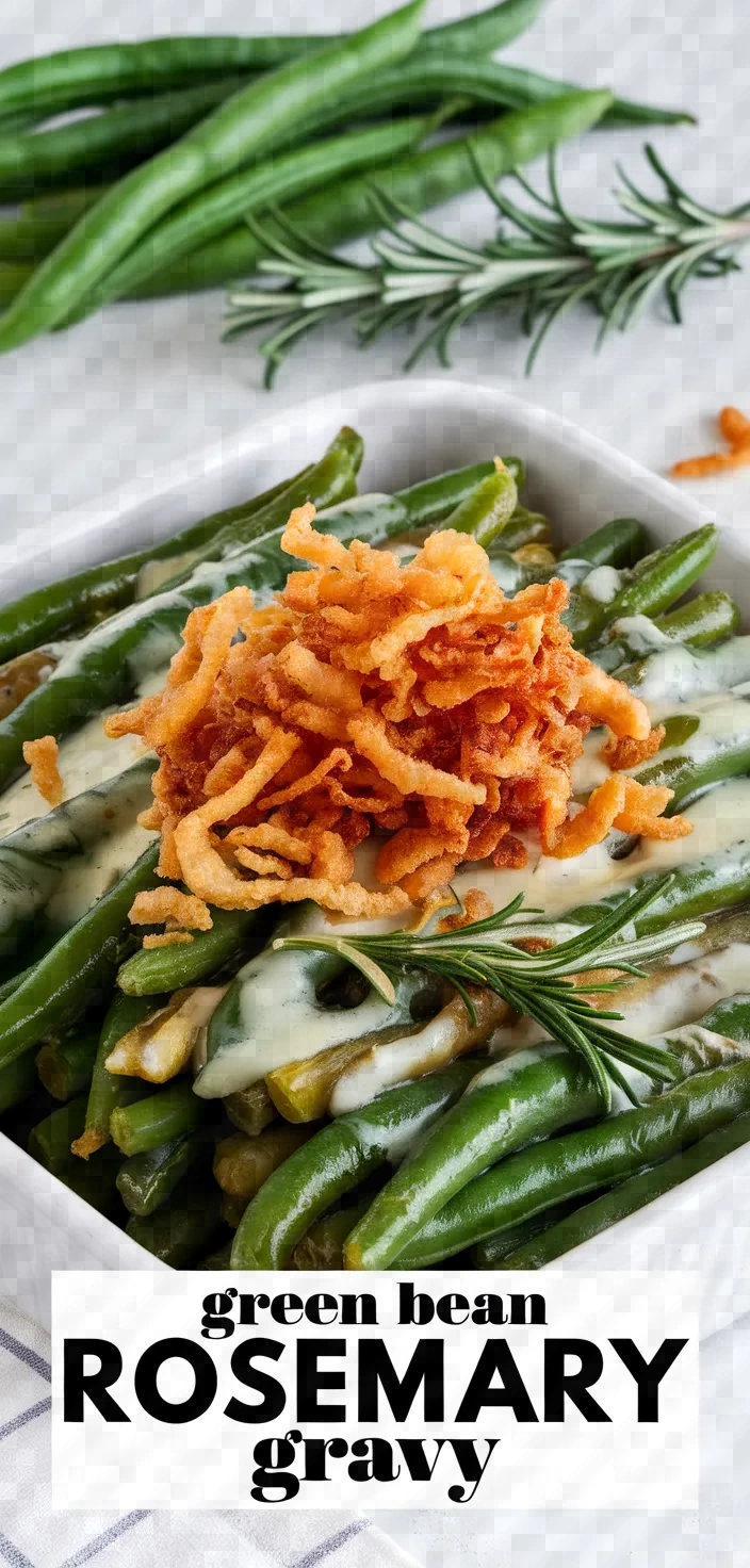 Green Bean Casserole Rosemary Parmesan Gravy Recipe