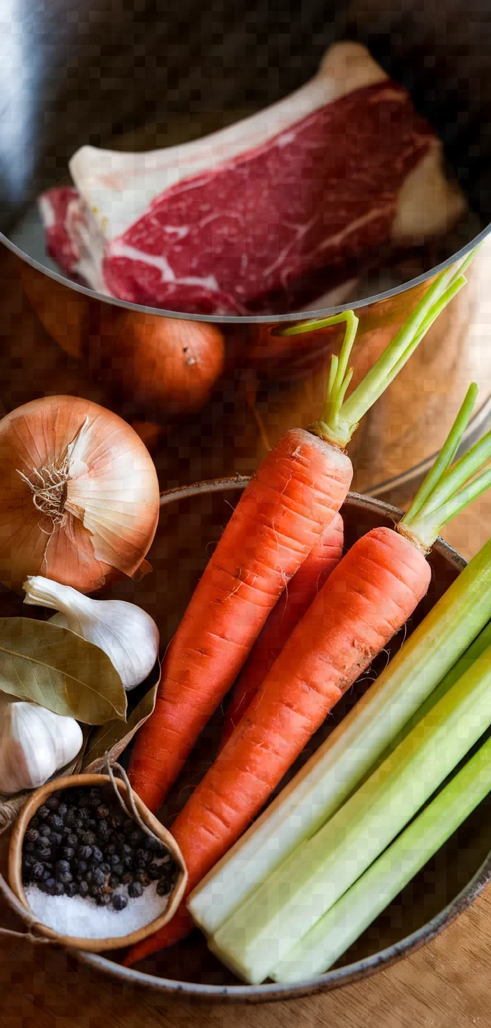 Ingredients photo for Instant Pot Beef Bone Broth Recipe