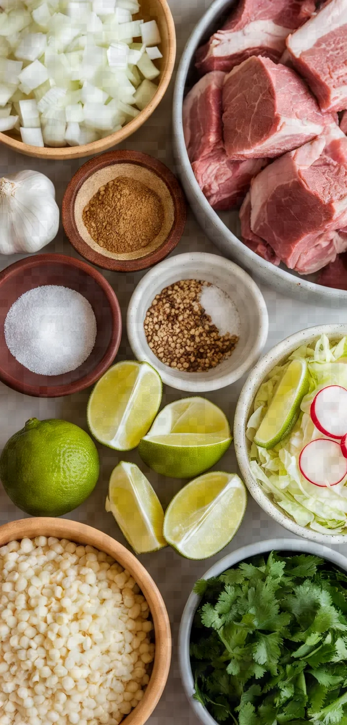 Ingredients photo for Instant Pot Pozole Recipe