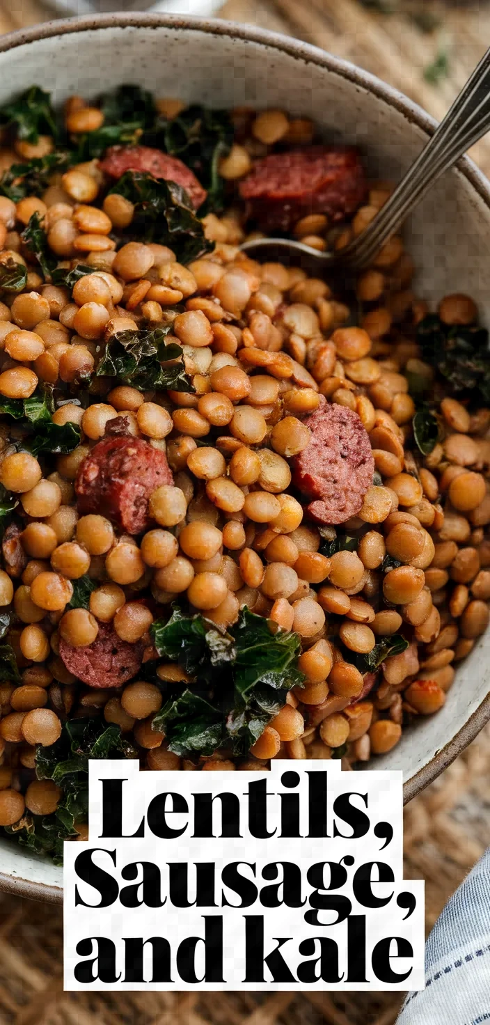 Lentils With Sausage And Kale Recipe