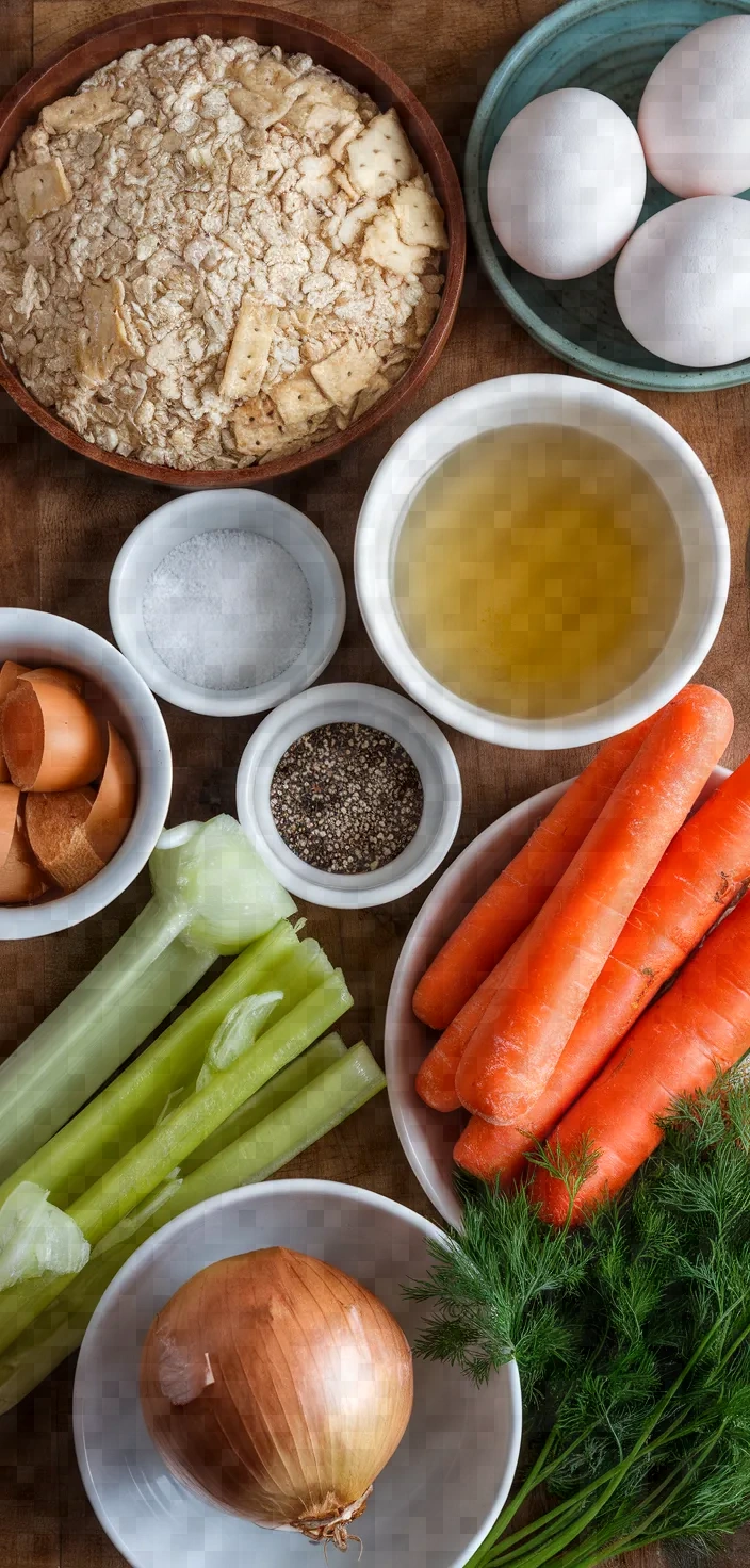 Ingredients photo for Matzo Ball Soup Recipe