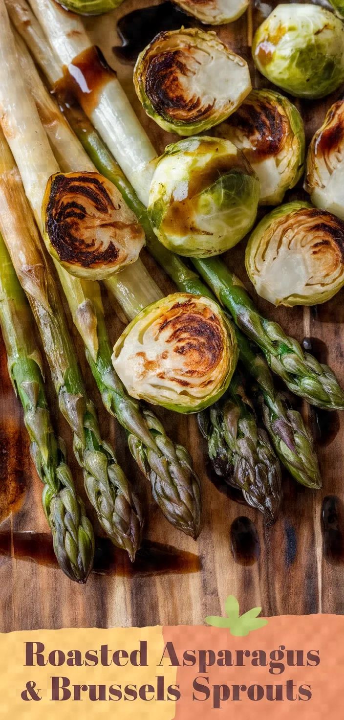 Roasted Asparagus And Brussels Sprouts Recipe