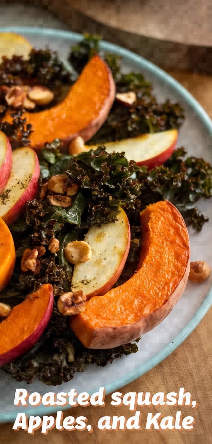 Roasted Butternut Squash With Apples And Kale Recipe