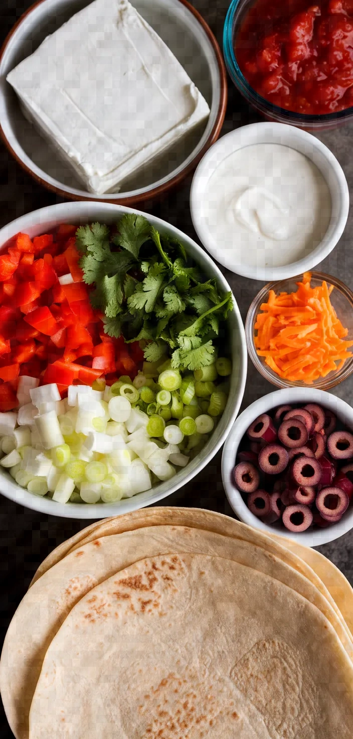 Ingredients photo for Salsa Ranch Pinwheels Recipe