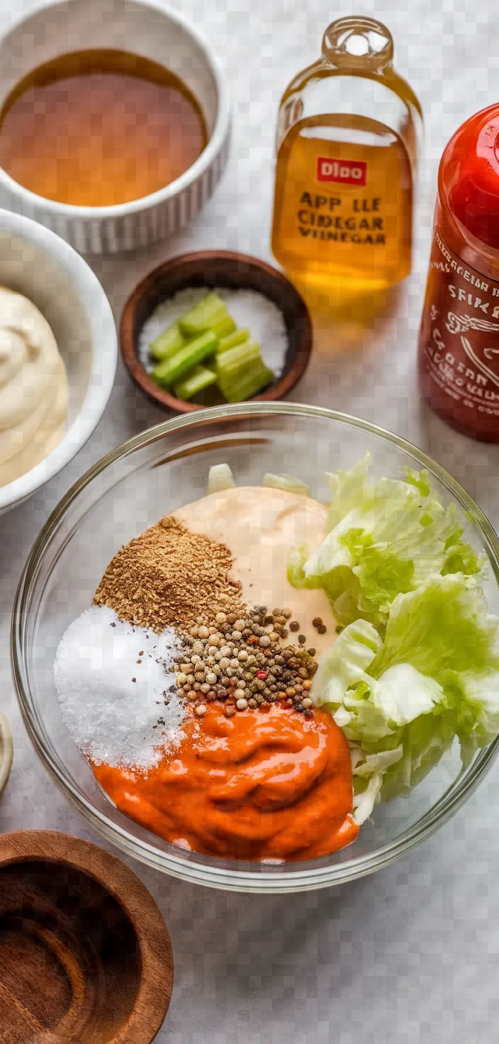 Ingredients photo for Sweet And Spicy Coleslaw Dressing Recipe