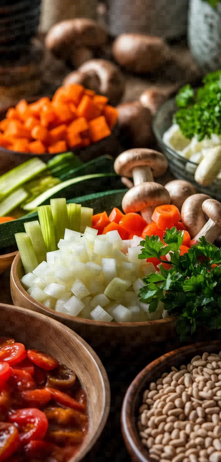 Ingredients photo for Vegetable Bean And Barley Soup Recipe