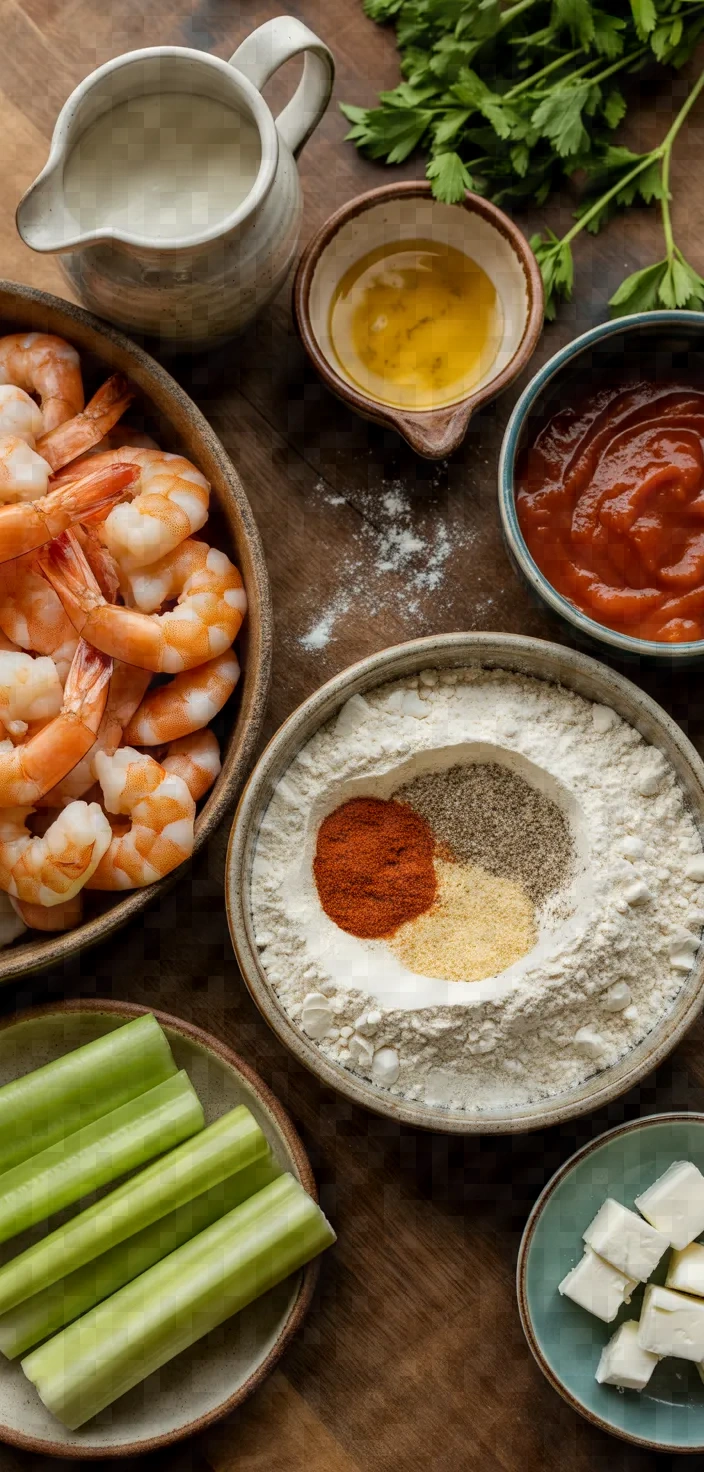 Ingredients photo for Buffalo Shrimp Appetizer 3 Recipe