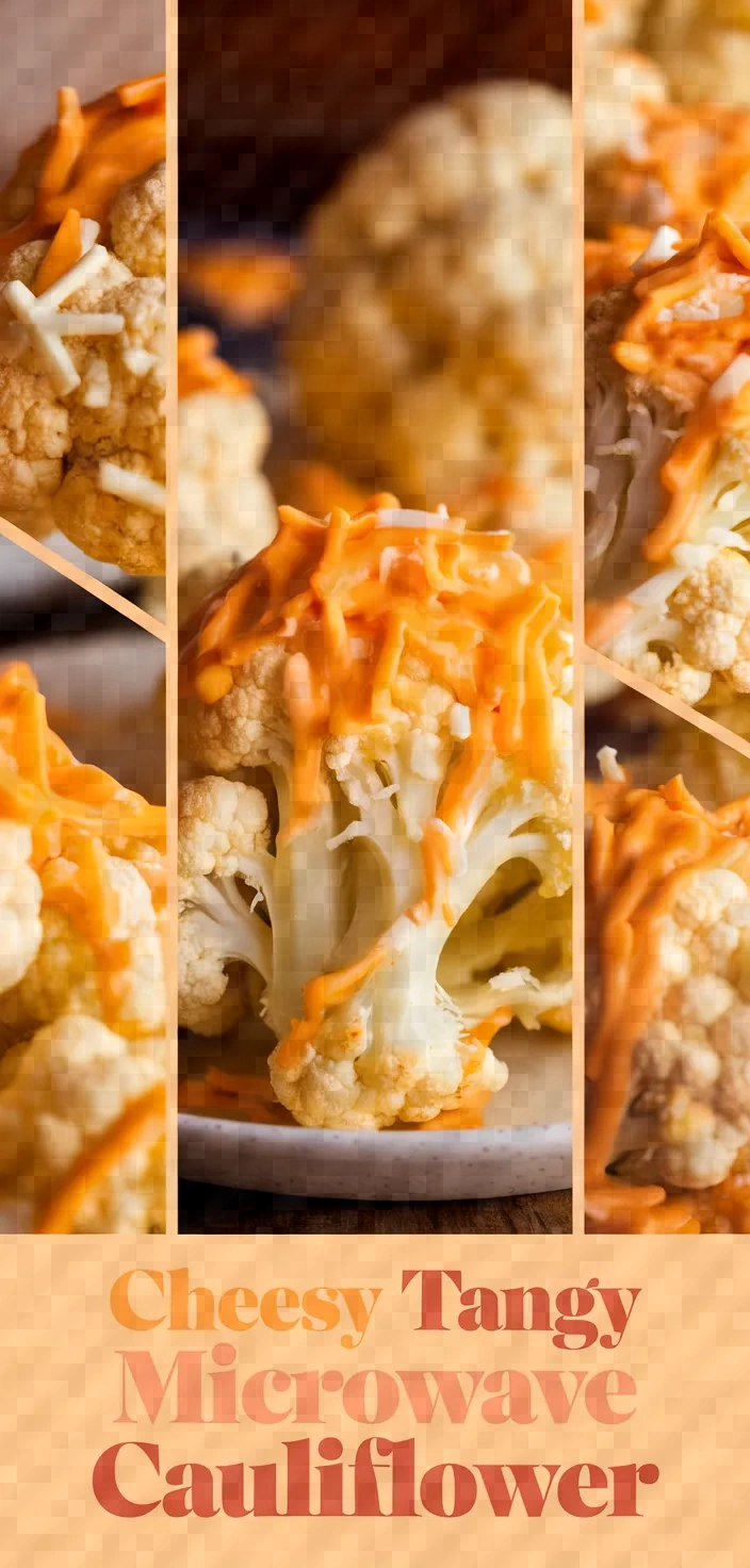A photo of Cheesy Creamy Tangy Microwave Cauliflower Recipe