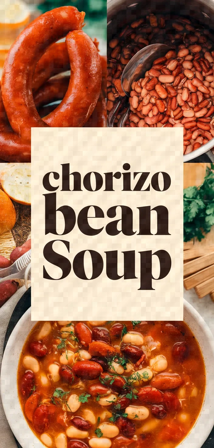 A photo of Chorizo Albondigas Bean Soup Recipe