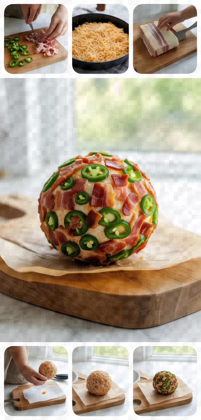 A photo of Jalapeno Bacon Cheese Ball Recipe