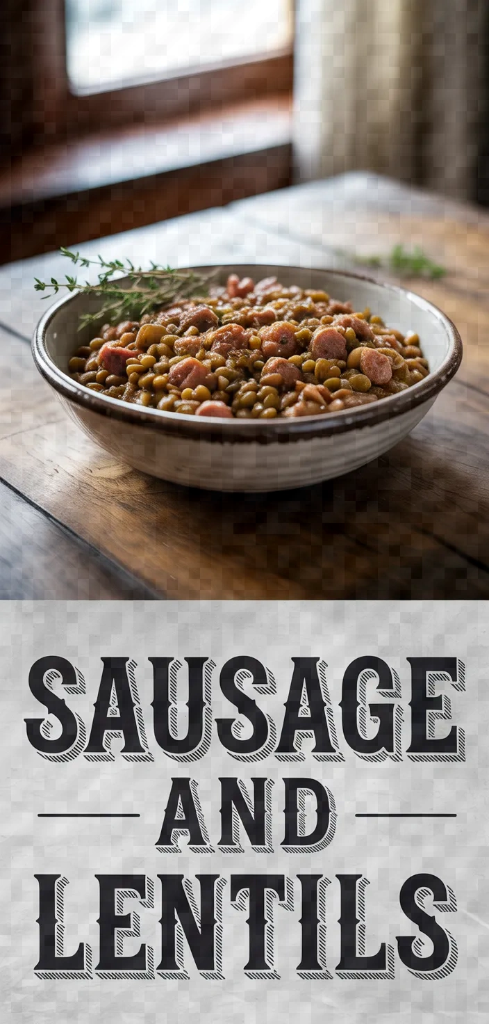 A photo of Sausage And Lentils Recipe