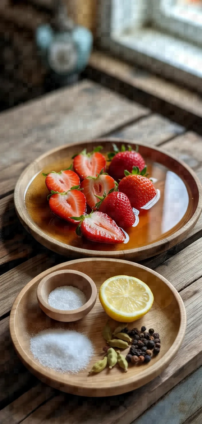 Ingredients photo for Pickled Strawberries Recipe