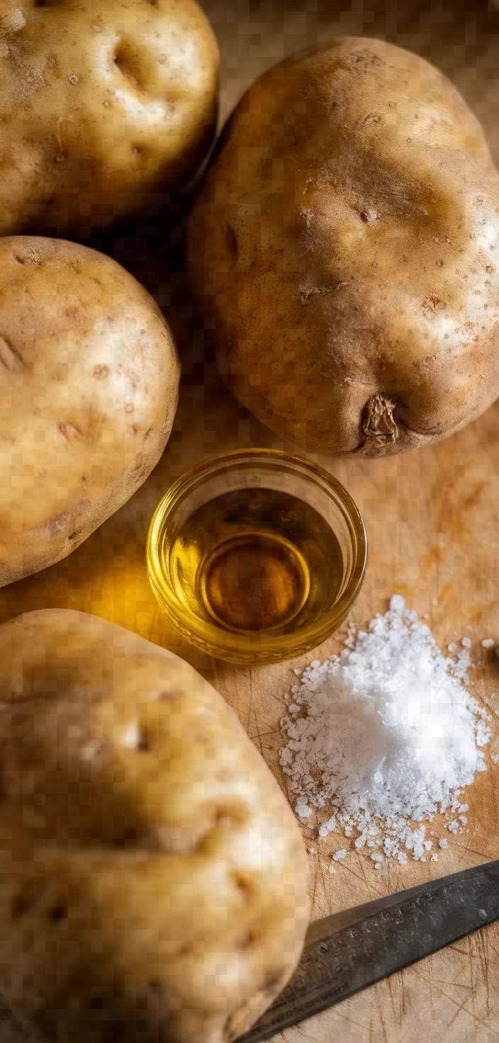 Ingredients photo for Slow Cooker Baked Potatoes Recipe