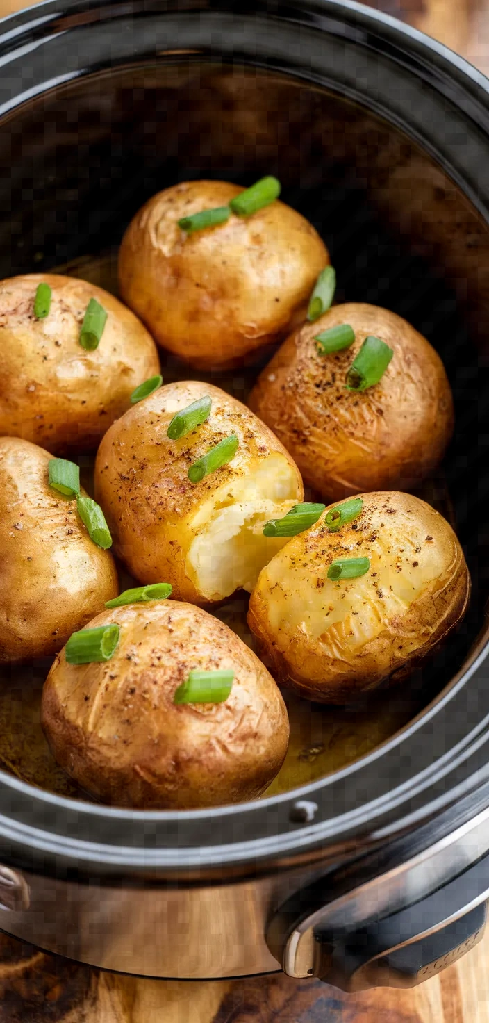 Slow Cooker Baked Potatoes Recipe