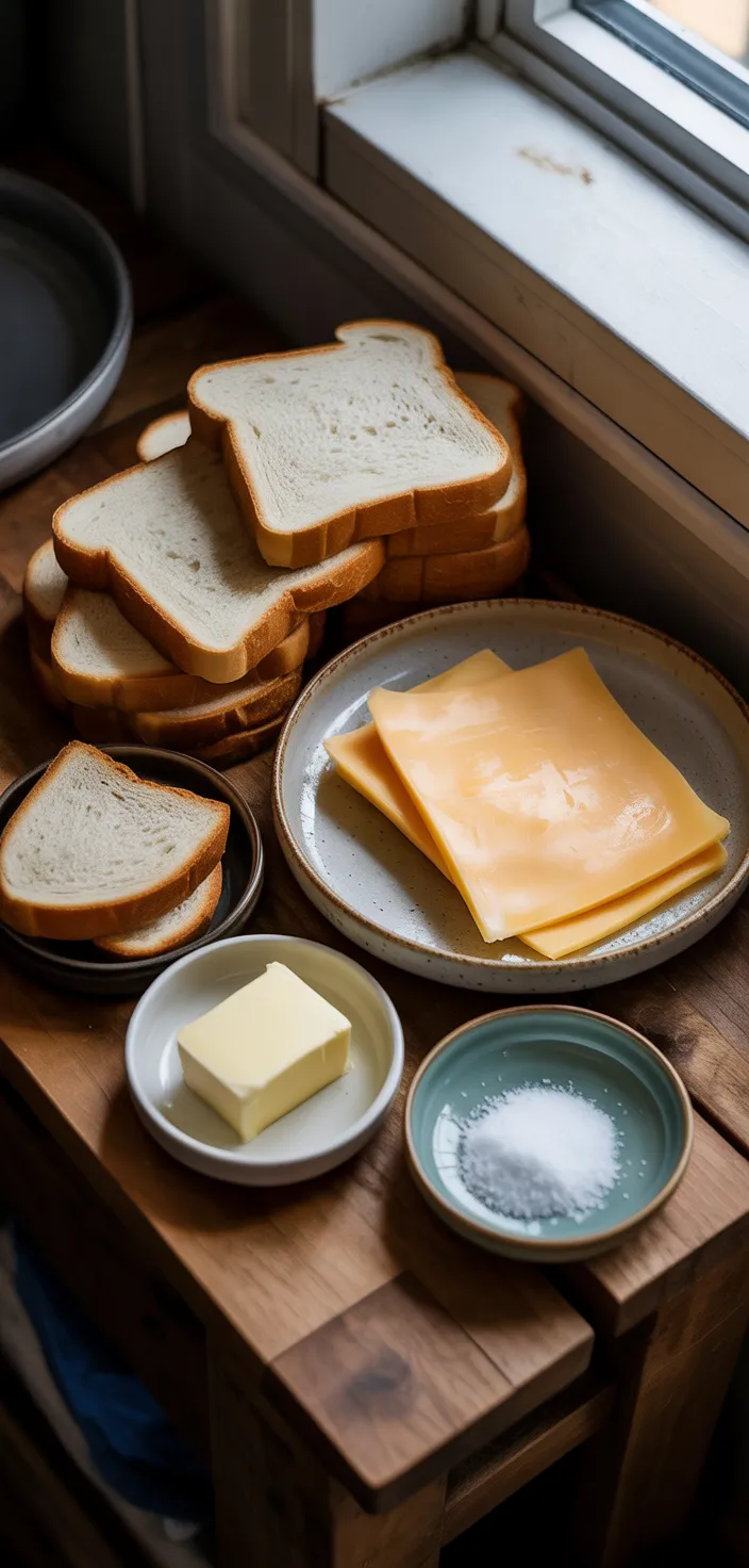 Ingredients photo for Air Fryer Grilled Cheese Recipe