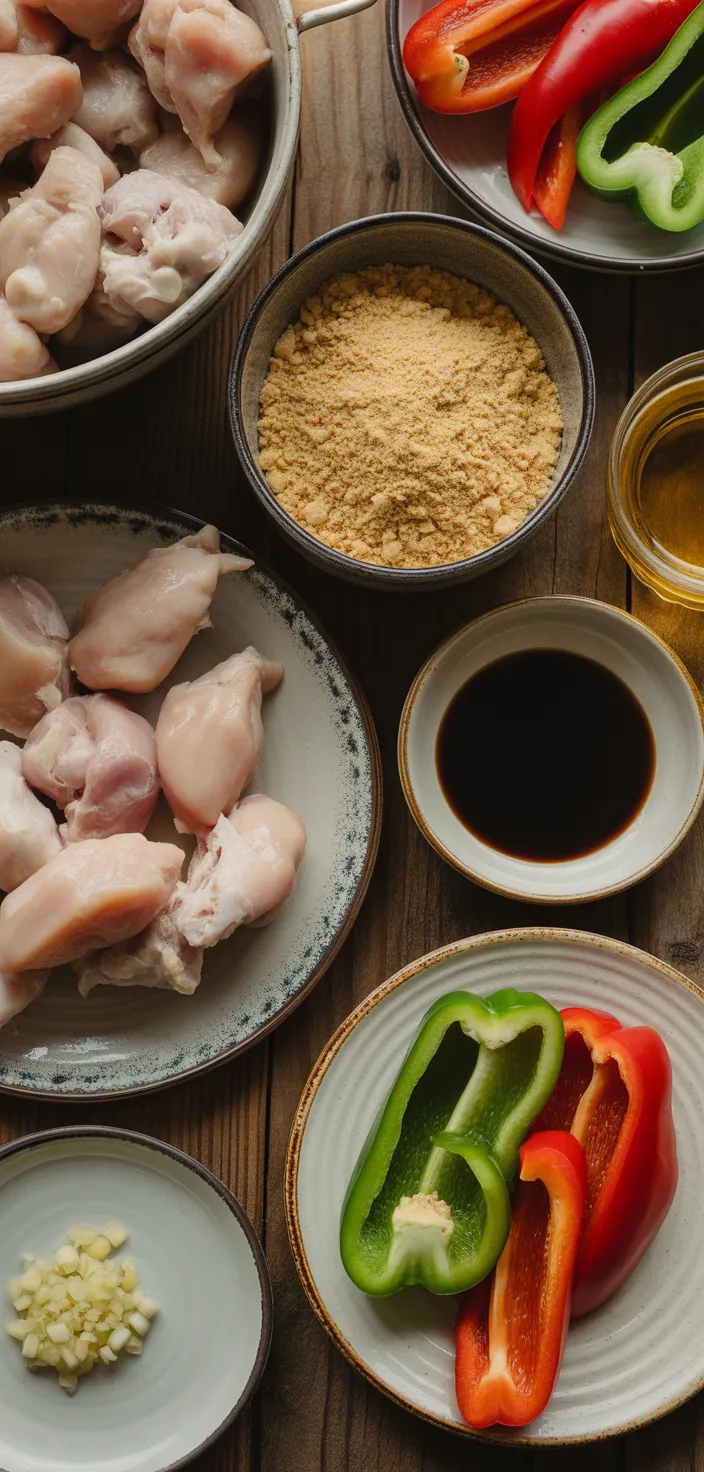 Ingredients photo for Black Pepper Chicken Recipe