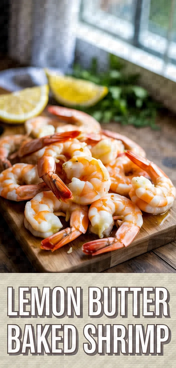 A photo of Lemon Butter Baked Shrimp Recipe