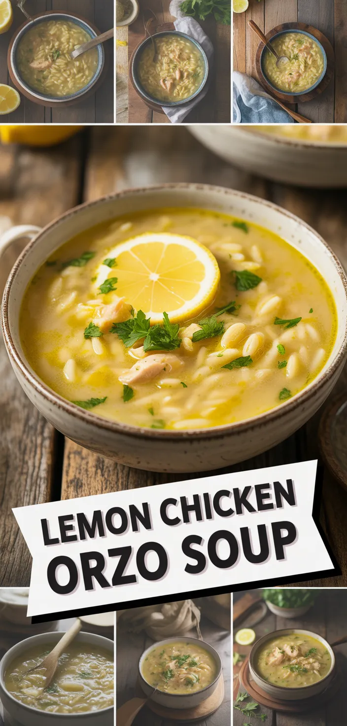 Lemon Chicken Orzo Soup Recipe