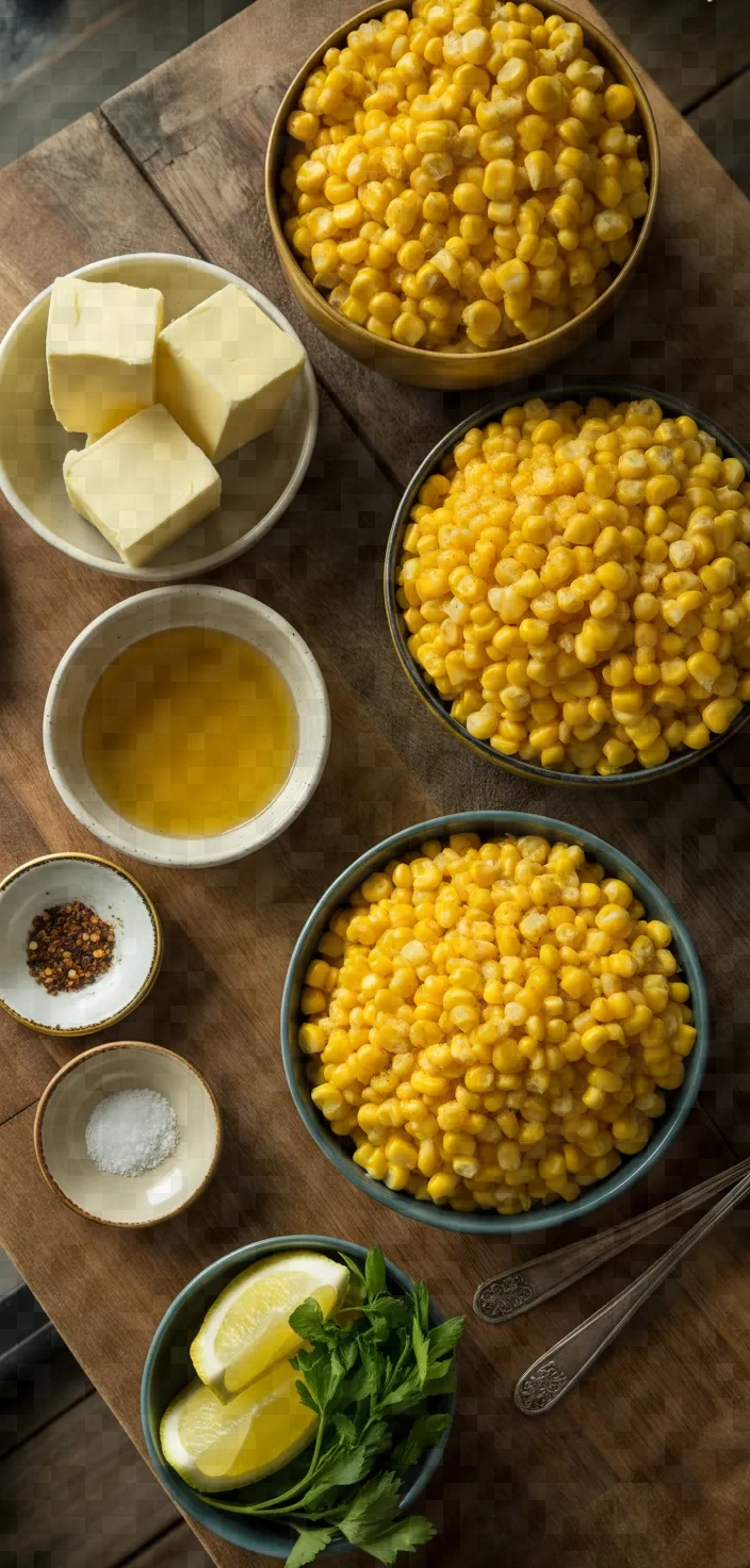 Ingredients photo for Honey Butter Skillet Corn Recipe