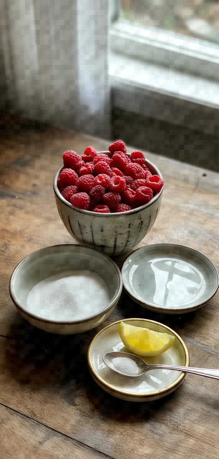Ingredients photo for Ina Gartens Raspberry Sauce Recipe