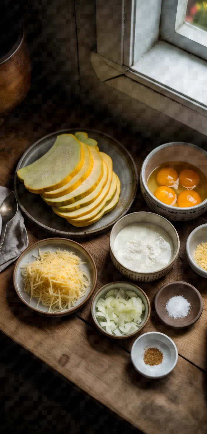 Ingredients photo for Summer Squash Custard 2 Recipe