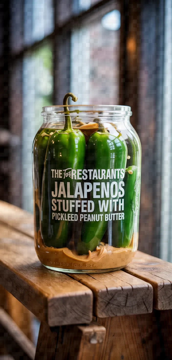 The Fort Restaurants Pickled Jalapenos Stuffed With Peanut Butter Recipe