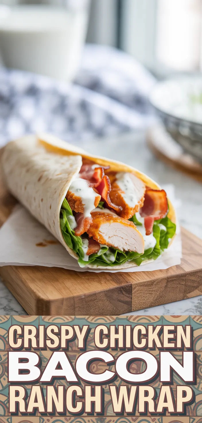 Crispy Chicken Bacon Ranch Wrap Recipe - cravecookcreate.com