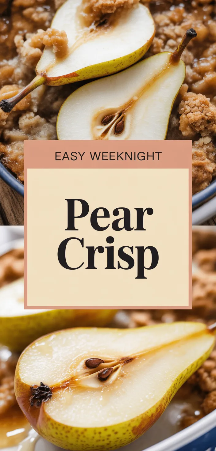 Pear Crisp Recipe - cravecookcreate.com